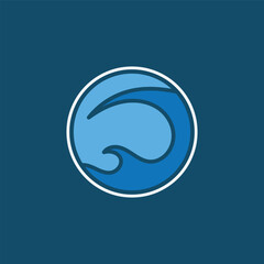 wave logo vector