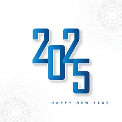 Happy 2025 new year celebration card design