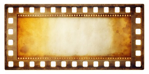 Analog film border with film sprocket and liquid polaroid emulsion border , vintage, retro, film photography, border