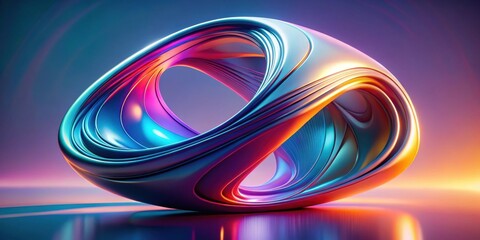 Futuristic render of abstract shape, futuristic, abstract, shape, design, digital, technology, geometric, modern