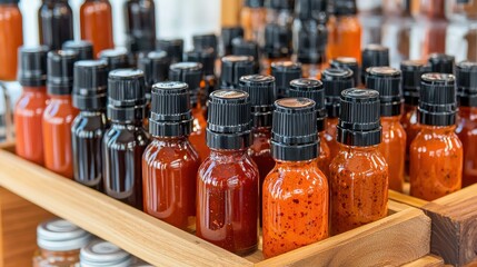 Variety of Colorful Bottles on Display