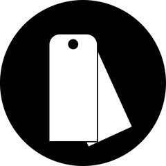 Tag block illustration vector