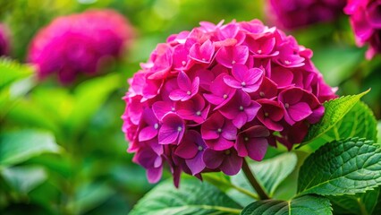 Vibrant fuchsia hybrida flowers blooming in a garden , botany, petals, nature, beauty, vibrant, garden, blooming, fuchsia