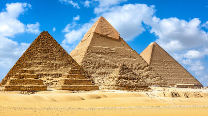 Egyptian pyramids, symbolizing the timeless connection between ancient civilization and the mysteries of the universe