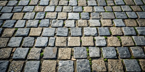Granite cobblestone pavement background with a stone textured pattern, granite, cobblestone, pavement, background, stone, textured