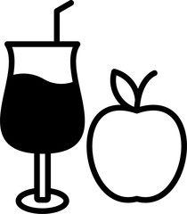 Apple Juice icon in vector. Illustration
