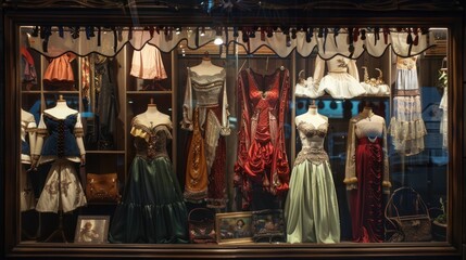Vintage Clothing Display