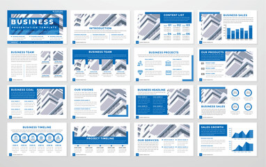 Business presentation layout template design with minimalist style and modern concept use for business proposal