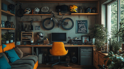 自転車が趣味の部屋