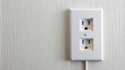 Electrical wall outlet with USB adapter plug, technology, power, electricity, charger, socket, connection, modern, convenience