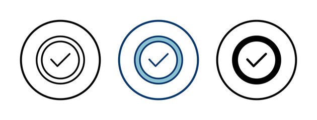 Approved icon vector isolated on white background. Certified Medal Icon vector. check mark