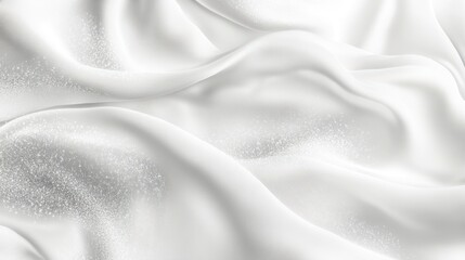 Fototapeta premium Abstract White Fabric Texture with Glittering Effect