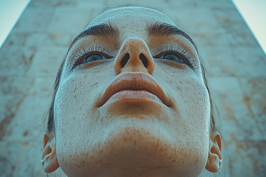 Close-up of a Striking Roman Nose with Vibrant Colors and Vivid Details Against a Soft Background