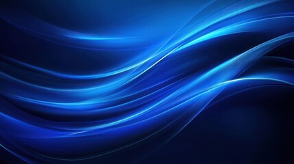 Abstract Blue Waves Background