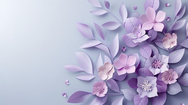 A simple yet charming light purple background decoration. The light purple hue is soft and soothing, creating an inviting atmosphere. The decoration might include delicate patterns or textures that ad