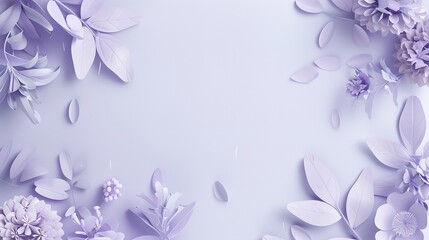  A simple yet charming light purple background decoration. The light purple hue is soft and soothing, creating an inviting atmosphere. The decoration might include delicate patterns or textures that a