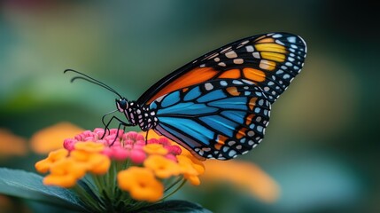 Fototapeta premium Butterfly on a Flower