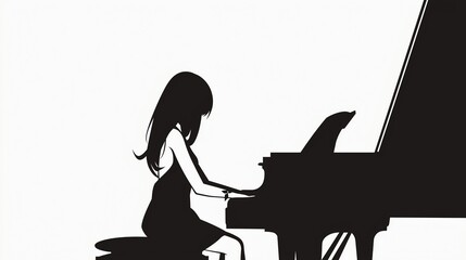 黒いシルエットのピアニスト16