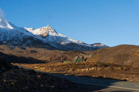 View of the Turoa side of Mount Ruapehu