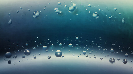 water drops on gradient background.