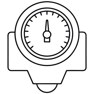 recommend clip art: Water meter vector line art 