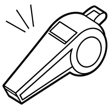 recommend clip art: Whistle Sport Accessory vector silhouette