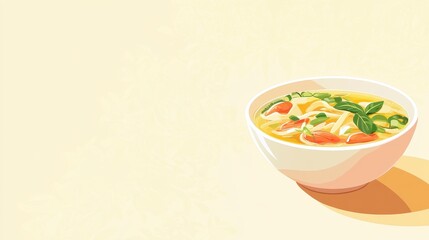 Delicious Vegetable Soup with Fresh Herbs