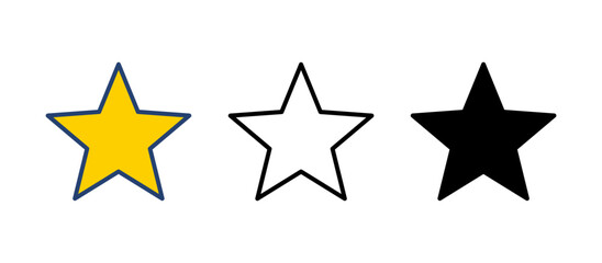 Star Icon vector. rating icon vector. favourite star icon