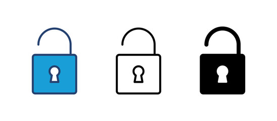 Lock icon vector. Padlock icon vector. Encryption icon. Security symbol