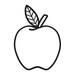 apple hand drawn doodle illustration