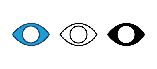 Eye icon vector. Eye vector icon. Look and Vision icon.