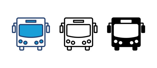 Bus icon vector. bus vector icon