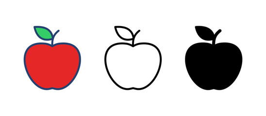 Apple icon vector. Apple vector icon. apple symbols for your web design.