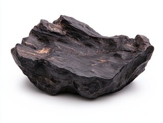 Rugged black rock formation