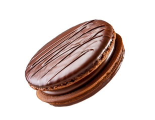 Traditional Argentinian Alfajores with chocolate filling
