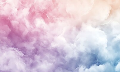 Dreamy Abstract Watercolor with Soft Pastel Blending of Pink, Lavender, and Light Blue
