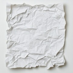 Obraz premium crumpled white paper texture background