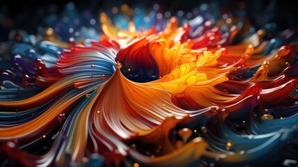 Obraz premium Abstract Colorful Swirls