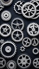 efficiency world symbolizing business corporate panorama gears teamwork pattern sophisticated backdrop synergy interlocking  panorama sophisticated business synergy teamwork efficiency corporate