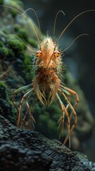 Obraz premium Macro Photography of a Shrimp with Detailed Anatomy