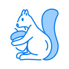 Squirrel icon. squirrel, animal, wildlife, nature, forest, rodent, fauna, wild, autumn, mammal 