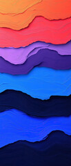 Abstract Wavy Layers in Vibrant Colors