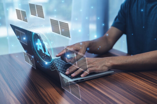 Businessmen rely on AI technology to automate document classification and categorization improving organization and reducing time spent on manual sorting