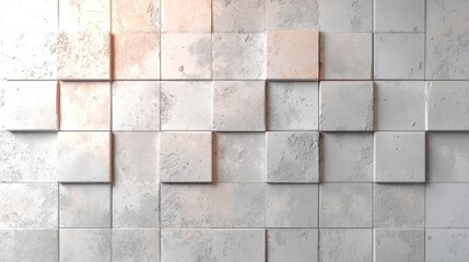 Naklejka premium Gray Concrete Wall Tiles Modern Geometric Pattern Background