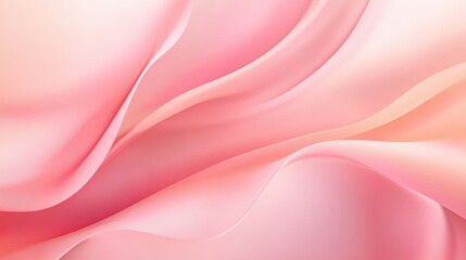 Abstract Pink and White Curved Background with Subtle Texture.
