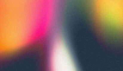 Abstract background with grainy gradient pink orange blue green colors summer poster design and grainy texture, perfect for backgrounds and graphic design projects