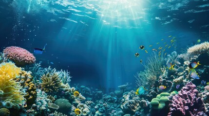 Obraz premium Underwater Coral Reef