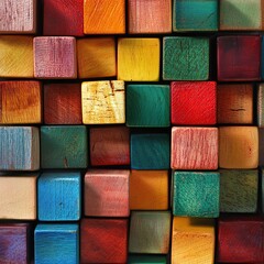 colorful wooden blocks