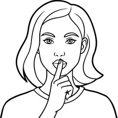 young-woman-show-hush-hand-gesture-