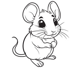 Mouse silhouette vector, Mouse and cheese, Mouse animal